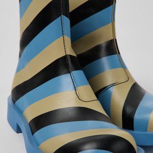 Camper 1978 Leather Ankle Boots for Women, Blue, Size 7 1/2 US / 38 EU BRAND NEW